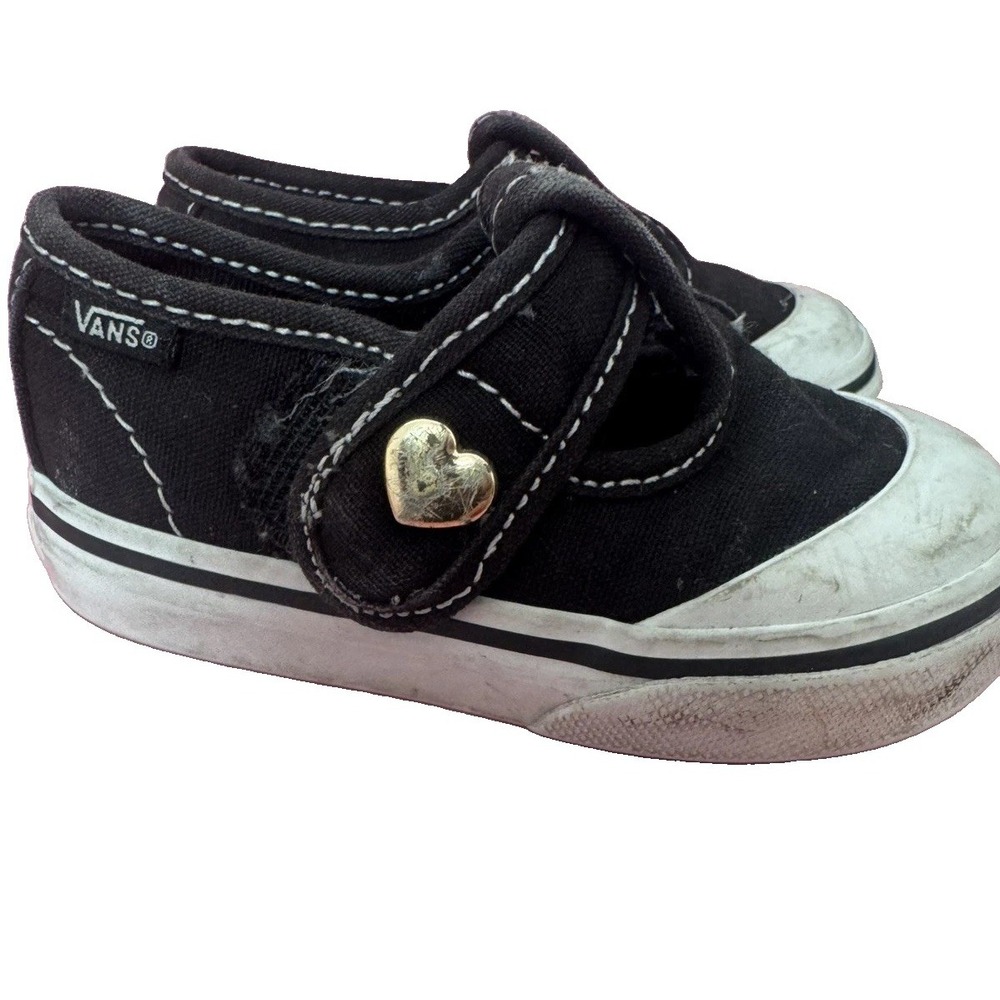 Vans girls US 4 Toddler shoes Black
